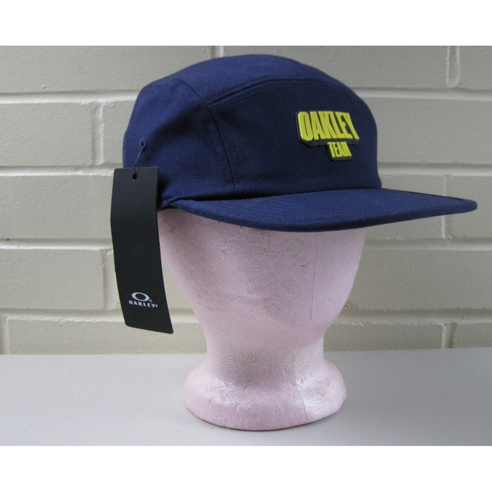 NWT Oakley Team 5 Panel Logo Hat Cap Men's (L/XL) Adjustable‎ Strapback New